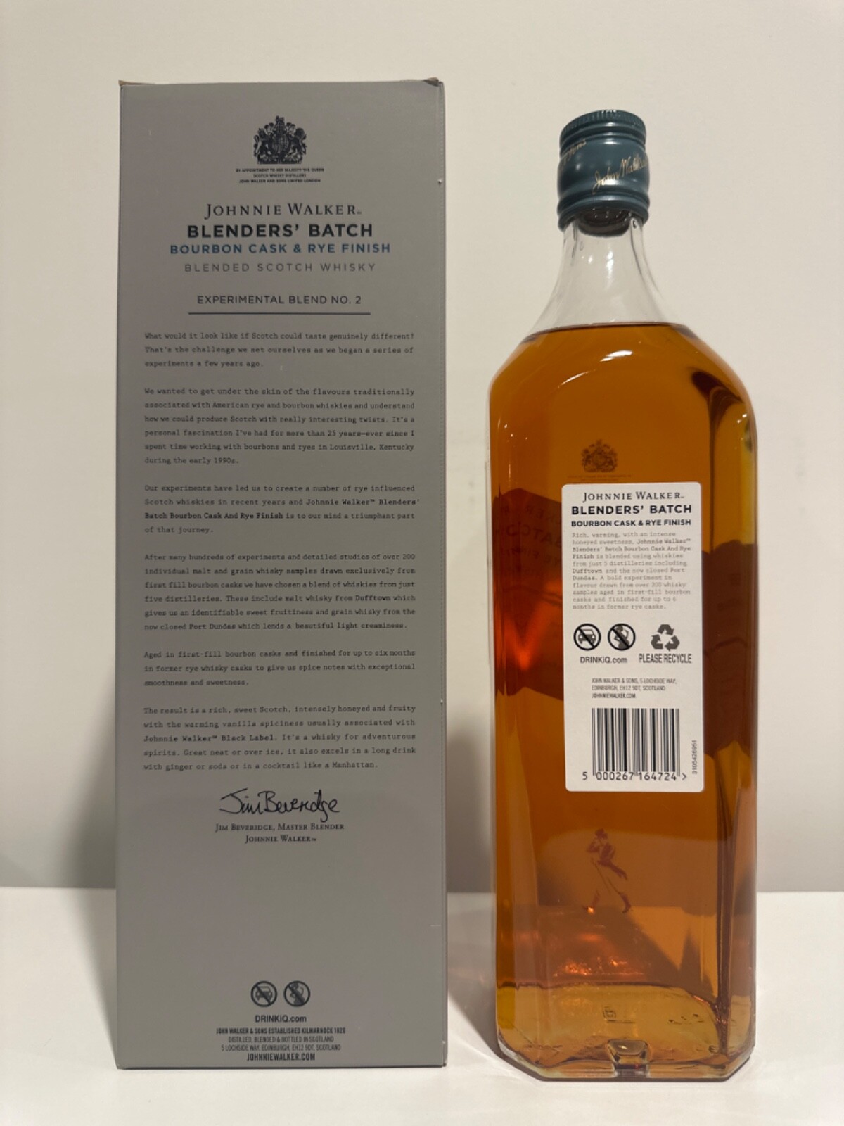Johnnie Walker Blenders Batch 2 Bourbon Cask and Rye Finish 1L eBay