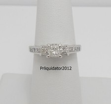 1CT Natural Diamond Engagement Anniversary Wedding Bridal Ring 14K White Gold