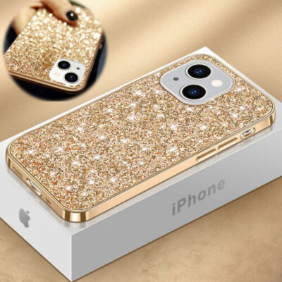 Funkeln Bling Hybrid Hülle Für iPhone 16 15 14 13 12 11 Pro Max XS XR Hard Cover