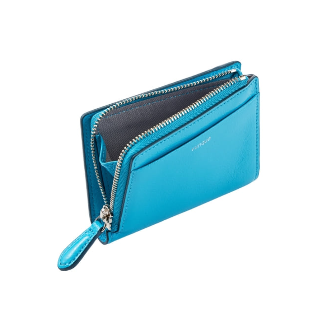 VUNQUE Perfec Flip Half Wallet CYAN BLUE | eBay