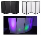 DJ Foldable Facade Portable Event Metal Frame Booth Panels Black+White Carry Bag