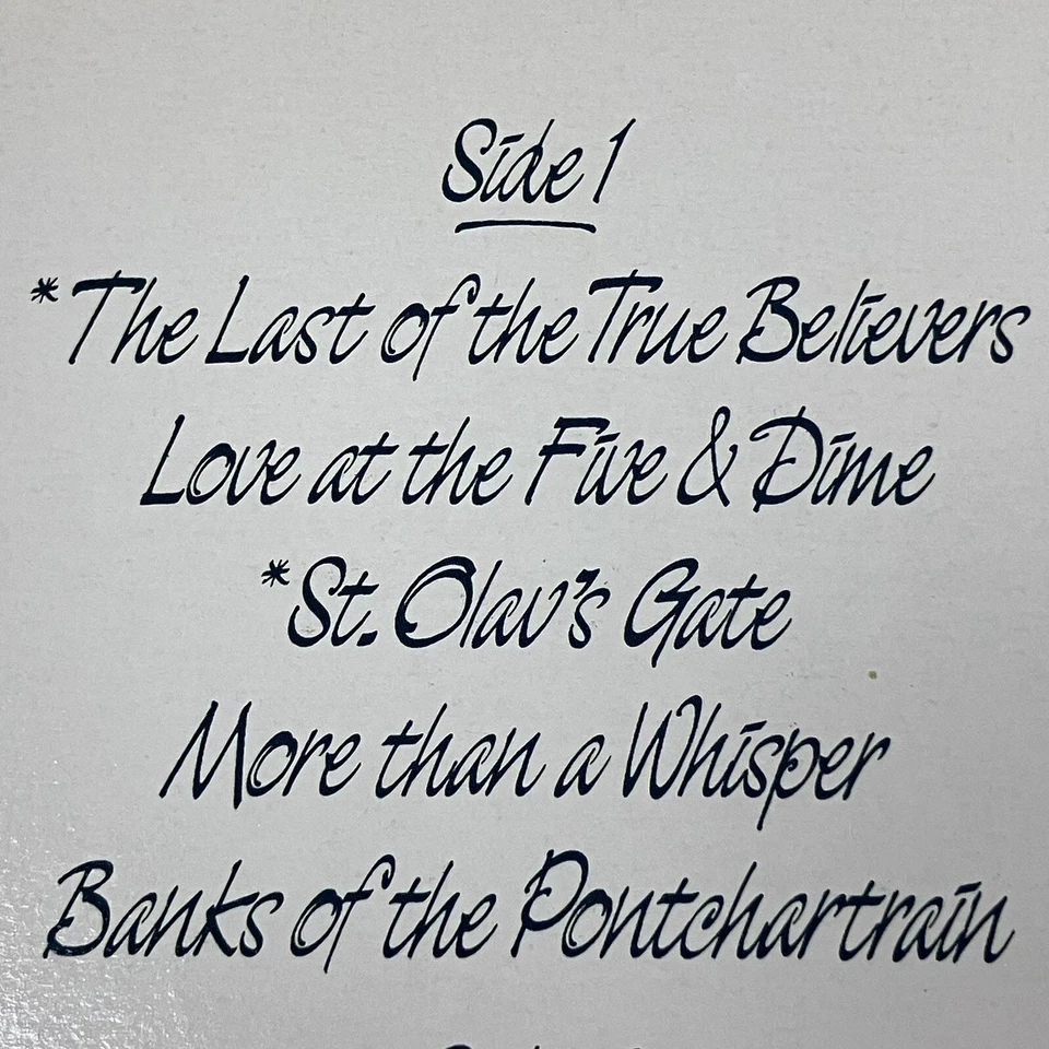 Nanci Griffith - The Last Of The True Believers - LP Vinyl Record Album 1986 - Image 4 of 4