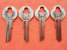 1955 56 57 58 59 60 61 62 63 64 65 66 CHEVY GM KEY BLANKS 