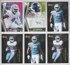 NORTH CAROLINA TARHEELS TREY MORRISON 2022 SAGE AUTO + 5 CARD LOT CHAZZ SURRATT