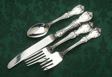 Burgundy Sterling Silver by Reed & Barton 4 piece Place Setting, French blade
