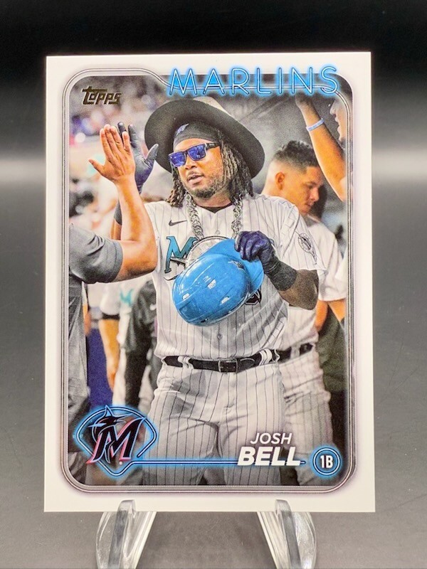 2024 Topps Series 2 - Josh Bell Golden Mirror Image Variation #689 Miami Marlins