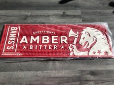 BANKS AMBER BITTER FULL RUBBER RUNNER PUB/ BAR MANCAVE ITEM BRAND NEW