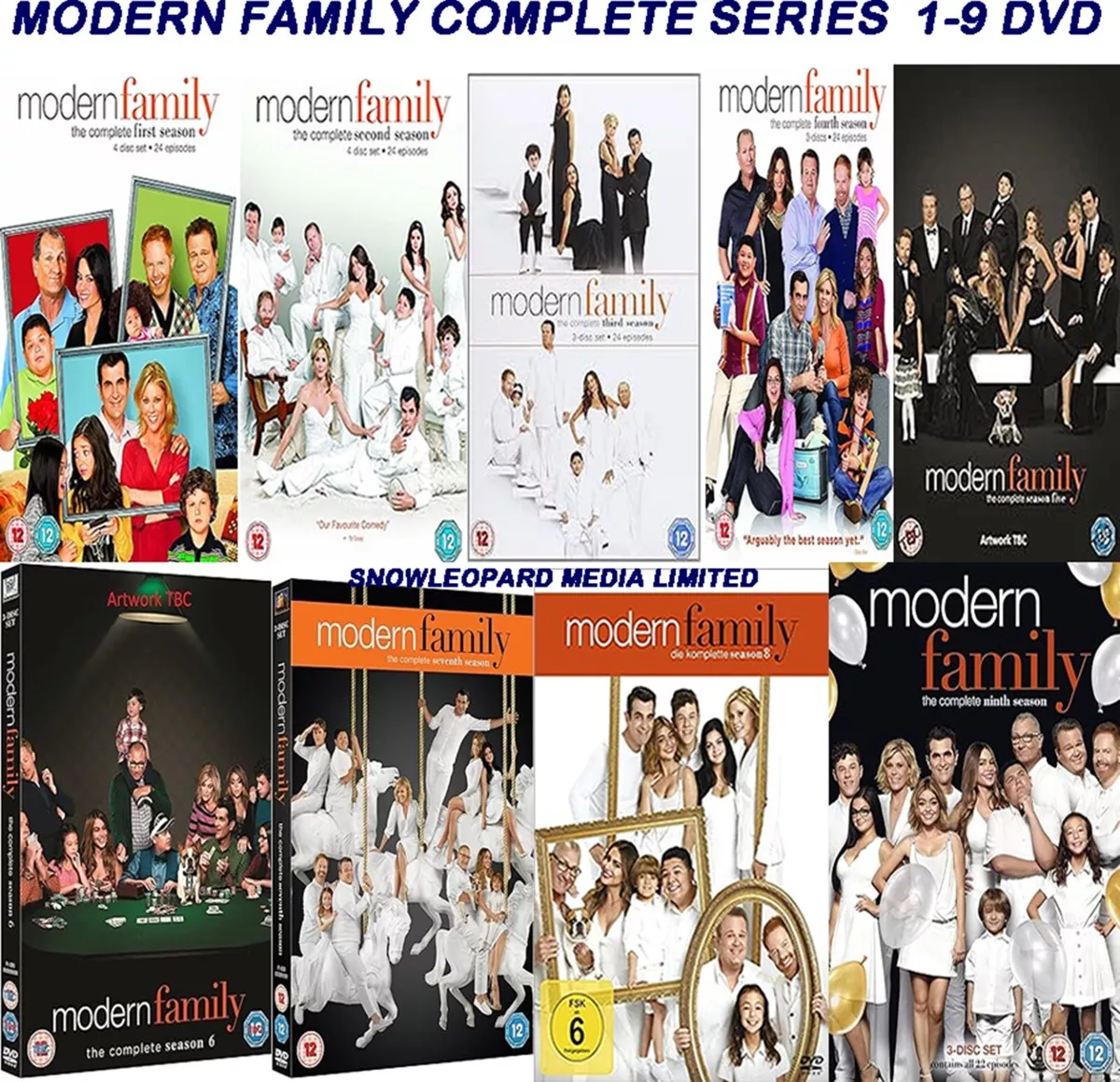 MODERN FAMILY COMPLETE SERIES 1 9 DVD Collection Season 1 2 3 4 5