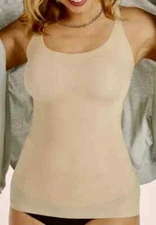 MAIDENFORM Power Players Convertible NUDE Camisole Shaping Top 2XL New