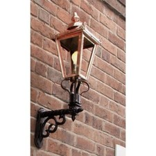 Victorian Copper Wall Lantern on Royale Bracket 98 x 46cm