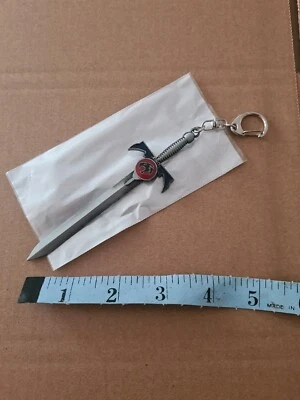 THUNDERCATS Sword Of Omens logo Metal Keyring chain 4.5" sword Silver Coloured