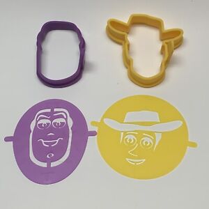Pampered Chef Toy Story 4 2 Pancake Molds & 2 Stencils Buzzy Lightyear Woody | eBay