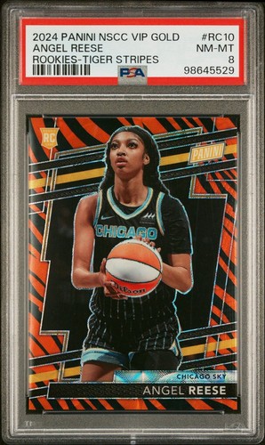 2024 Panini The National Angel Reese Rookie PSA 8 #RC10 RC Tiger Stripe