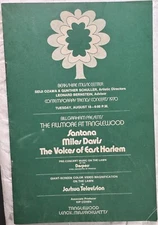 RARE! FILLMORE EAST AT TANGLEWOOD 1970 concert program THE WHO BILL GRAHAM VG+