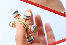 Brass Fidget 6 Point Hand Spinner Finger Gyro Toy EDC Focus Stress Reliever DIY