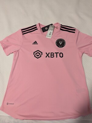 women's Inter Miami CF 22/23 Home Jersey Pink JE9708 Soccer Size L