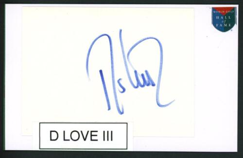 DAVIS LOVE III coupe autographe | Golf Star - signé - Photo 1/1