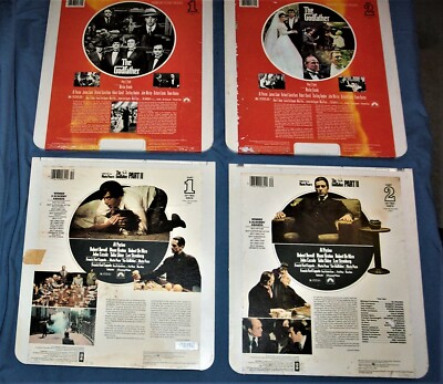 THE GODFATHER MOVIES 1 & 2 ~ 2 Video Disc Sets ~RCA