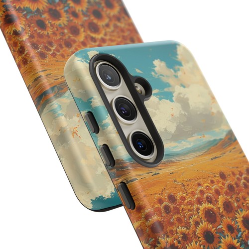 Phone Case for iPhone, Pixel, Galaxy - Sunflower Field Floral Sky Flower Cover - Picture 111 of 191