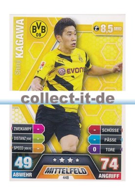 Match Attax Extra 14/15 - 448 - Shinji KAGAWA