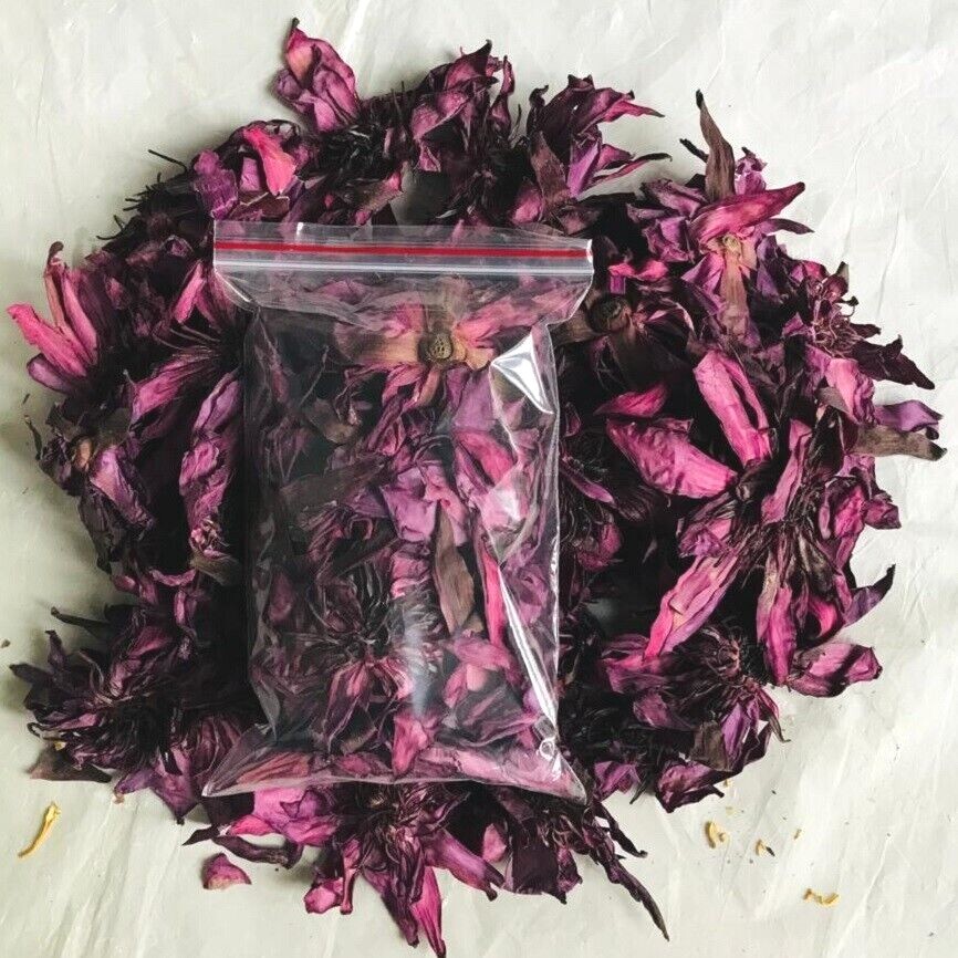 Flores de loto rojo (Nelumbo Nucifera) 100 % orgánicas naturales puras para aliviar el estrés