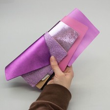 5pcs Leather scraps pre cut Italian leather scrap