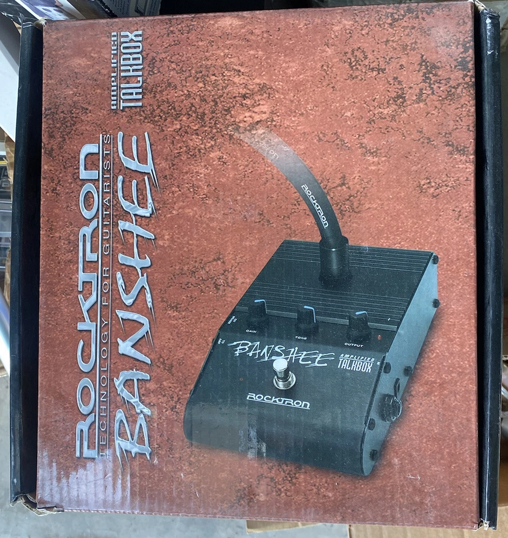 Rocktron Banshee Amplified Talkbox Talk Box Vocal Effect Pedal + PSU & Tube