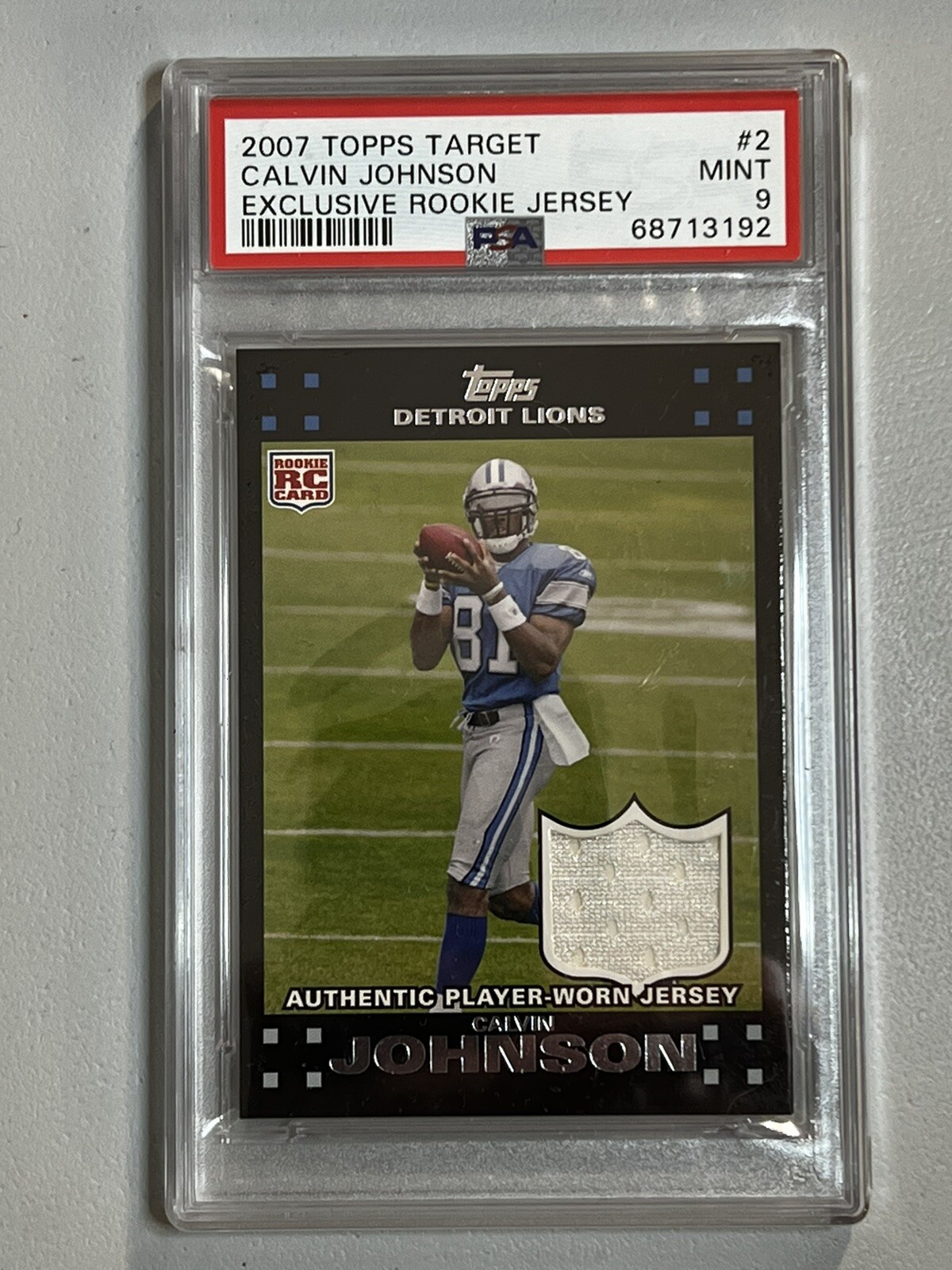 Calvin Johnson Topps Target Exclusive Rookie Jersey #2 Base