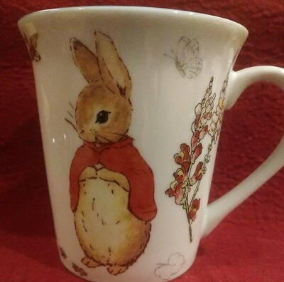 BEATRIX POTTER Peter Rabbit ''Once upon a time'' Mug Cup Collectible 14 oz New