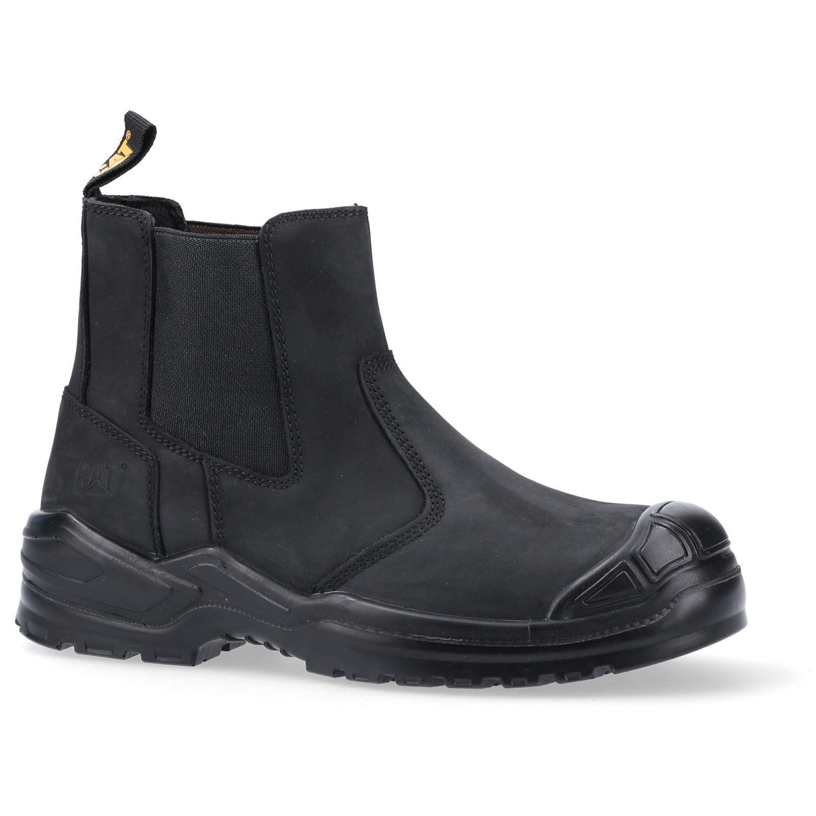 Caterpillar Striver Black Leather Male Boots Safety