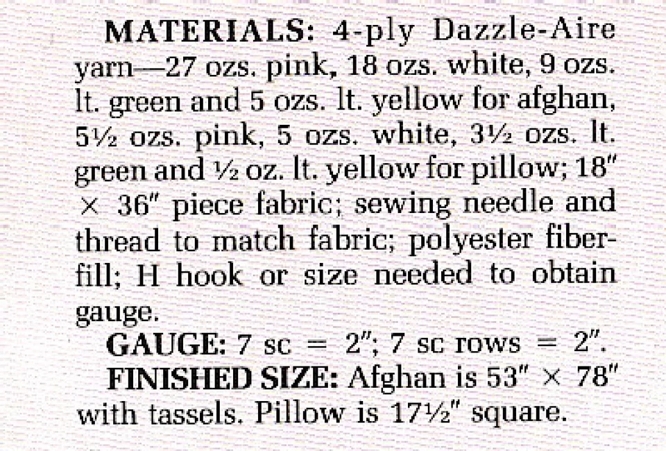 Patchwork Afghan and Pillow Set - Worsted weight yarn - Crochet Pattern ONLY - Image 2 of 2