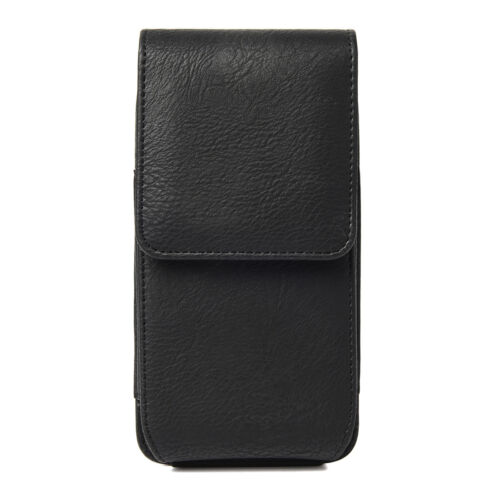 For Cell Phone Vertical Leather Carrying Pouch Holster Belt Loop Case Cover - Picture 5 of 14
