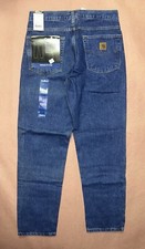 Vintage 1990  s Carhartt Blue Jeans, Relaxed Fit, Deadstock NWT, Size 31x30