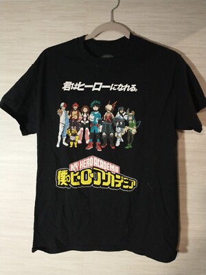My Hero Academia Hot Topic Exclusive T-Shirt Size Medium Anime Graphic Tee 