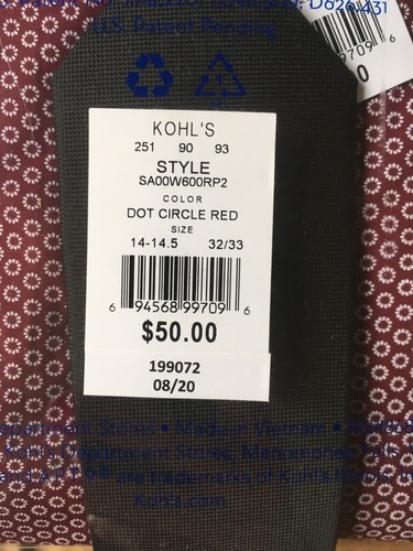 APT. 9 Dress Shirt & Tie Slim Fit S 14-14 1/2 32/33 - Picture 7 of 9