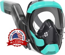 Mascara Completa Para Toda La Cara De Buceo Antiniebla Snorkel Para Adultos NEW