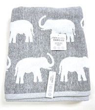 ECO-MELANGE BAMBOO RAYON COTTON GRAY,WHITE ELEPHANT BATH,HAND,OR WASHCLOTH TOWEL