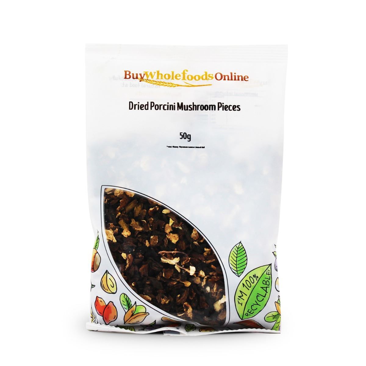 Dried Porcini Mushroom Pieces 50g  | BWFO | Free UK Mainland P&P