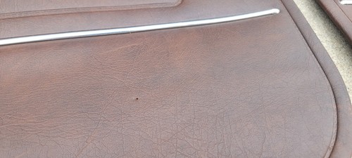 1975 Volvo 240 Brown Door Panel Set Complete Manual Nice Panels 244 245 - Picture 7 of 24