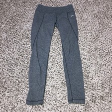 Womens Nike Dri-fit Leggings Size XS Gray