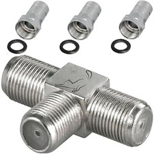 T- Stück SET Verteiler 3 Buchse 3 F Stecker ...