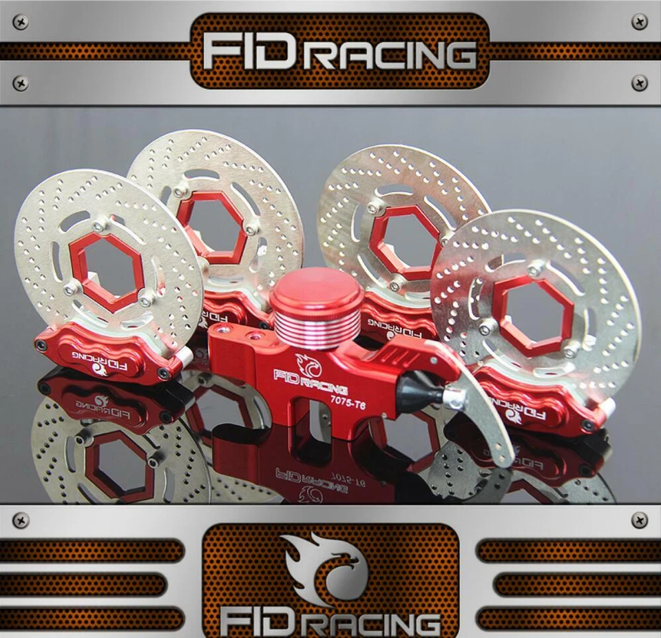 FID Racing 4 wheel hydraulic brake for HPI Baja 5b ss 5T 1/5 RC CAR PART - Image 3 of 4
