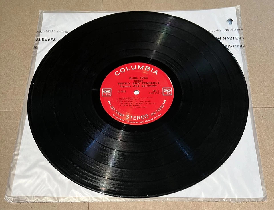 Burl Ives - Burl Ives Sings Softly And Tenderly Hymns And Spirituals EXEX Shrink - Image 2 of 4