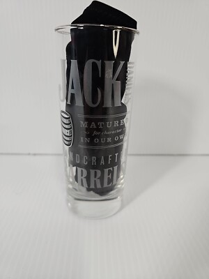 Jack Daniels Old No 2 Sour Mash Tennessee Whiskey High Ball Glass Barrel Logo
