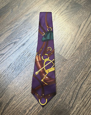 Vintage Polo Ralph Lauren Equestrian Tie, 100 Silk Italy