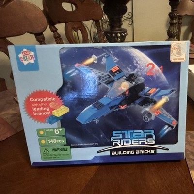 KIDS CREATE Star Riders 2 in 1 Building Bricks Set 148 Pieces 6+ Plastic Space