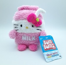 Sanrio Hello Kitty 5" plush food truck BumBumz milk carton beanie stuffed doll