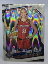 2025 Panini Prizm WNBA Lucy Olsen #145 RC Variation White Seismic Prizm