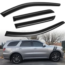 For 2011-2024 Dodge Durango 4pcs Set Window Visor Vent Sun Rain Guards Otfmqimjo
