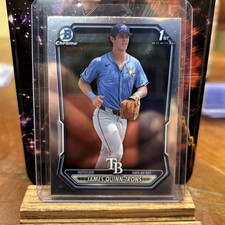 James Quinn-Irons 1st Chrome Prospect Rookie RC 2026 Bowman Card #BCP-4 Rays. rookie card picture